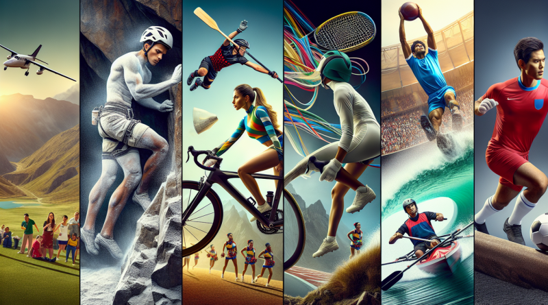 Sport en C - Escalade, Cyclisme, Cricket, Cheerleading, Canoë : images dynamiques.